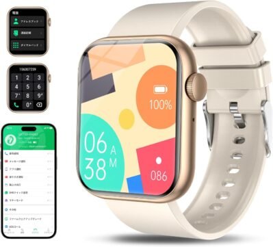 Topaka Smart Watch、人気2024＆賞モデル（2024）、スマートウォッチ、iPhone互換、Android互換、さまざまな機能、コール機能、Bluetooth 5.3スマートウォッチ、アクティビティモニター、複数