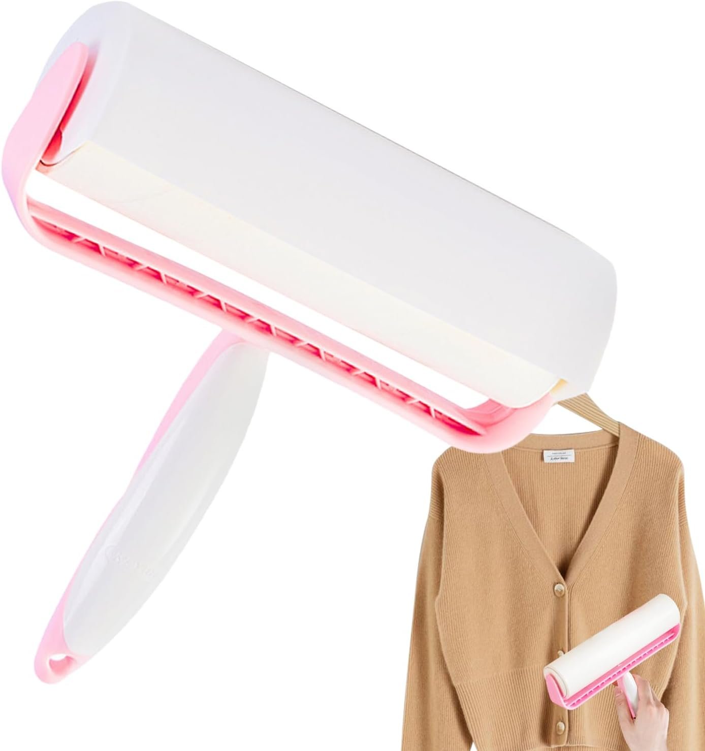ペットヘア用の接着ローラー - ペットヘアテープローラー、家具、カーシート、ベッド、ソファ、毛布、洗濯物、犬、猫 - 이미지 9