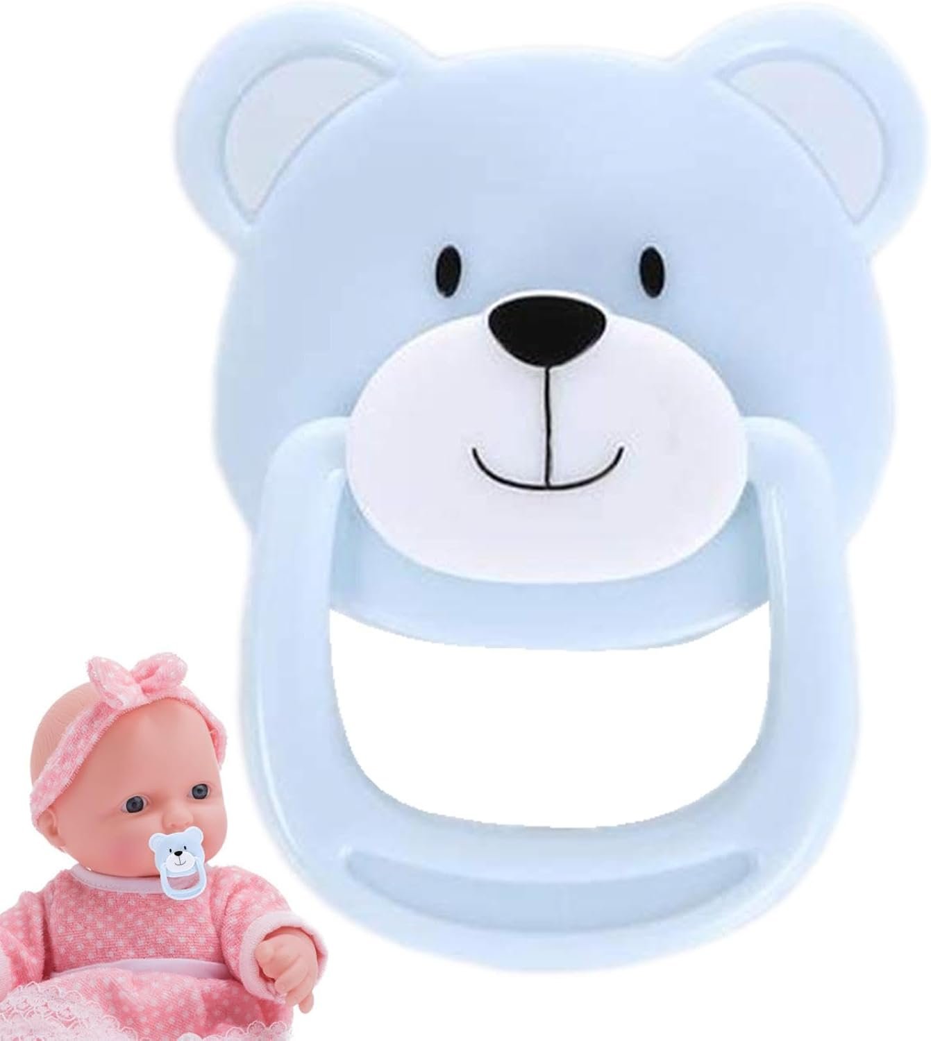 Reborn Doll Magnetic Pacifier -Simulation Sootoouth Toy、Baby Magnet Mouthpose Prop |クマの形をしたダミー、リアルなビンキーアクセサリー、コレクターのための人形乳首おもちゃと偽の生まれ変わった赤ちゃんの展示の役割 - 이미지 7