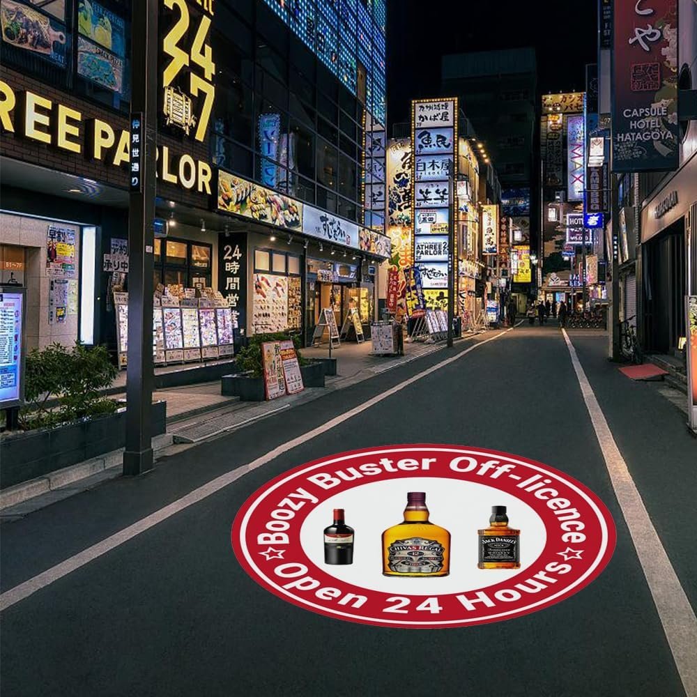 LED Advertising Logo Gobo Projector、50 W、屋外防水、リモートコントロールロゴ回転プロジェクション、ヤキニクショップ、居酒屋、店舗入り口、会社のロゴディスプレイ(50W -防水) - 이미지 5