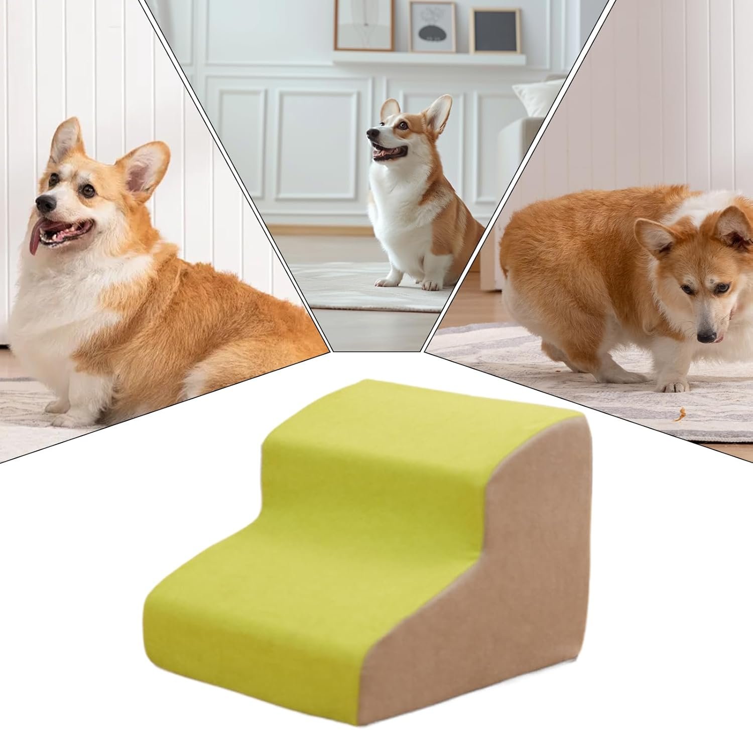 犬の階段、ベッドのための犬のランプ、滑り止め犬のランプ| 30cm 洗えるペット用品、ベッド、ソファ、ソファ用の取り外し可能な古い猫家具 - 이미지 4
