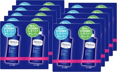Deoco Hair Care Sachet(Shampoo 0.3 fl Oz(10 ml) +コンディショナー0.4オンス(10 g)x 10日間供給(旅行、旅行、単一使用、個々のパッケージ)、甘い花の香り