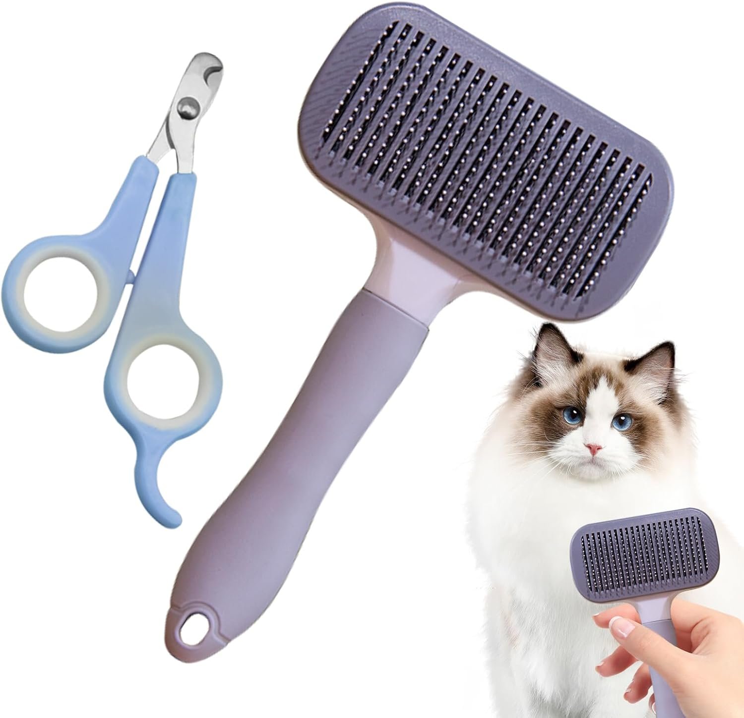 犬用抜け毛ブラシ| 短毛犬用グルーミングブラシ -ペット用品爪切り爪切り入浴時屋内屋外