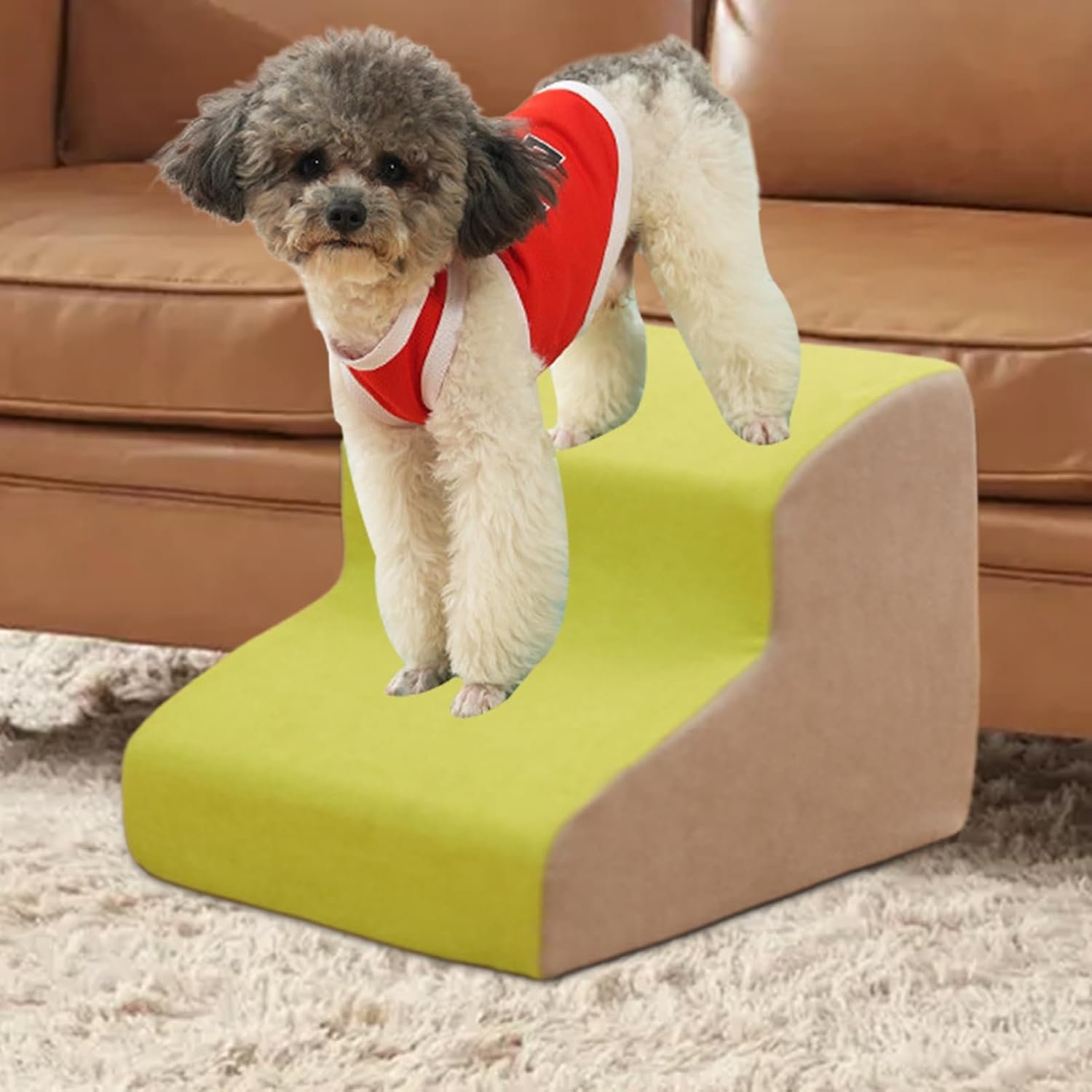 犬の階段、ベッドのための犬のランプ、滑り止め犬のランプ| 30cm 洗えるペット用品、ベッド、ソファ、ソファ用の取り外し可能な古い猫家具 - 이미지 7