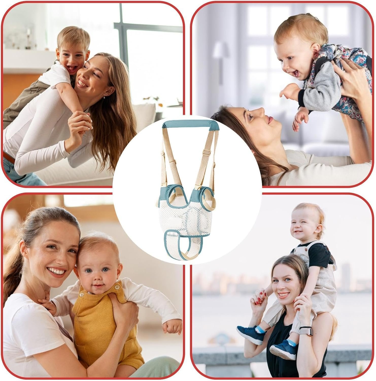 幼児用歩行器ハーネスアシスタントベルト、幼児用歩行器ハーネス、幼児用歩行器ハーネスベルト - 幼児用ウォーキングハーネスヘルパーアシスタント保護ベルト、年齢 4-28ヶ月の幼児用 - 이미지 4