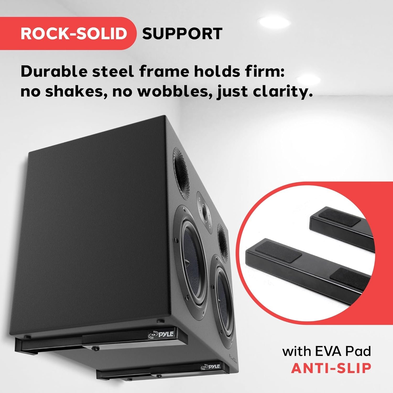 パイルスピーカーウォールマウントスピーカースタンドペアサウンドバースピーカー - 이미지 4