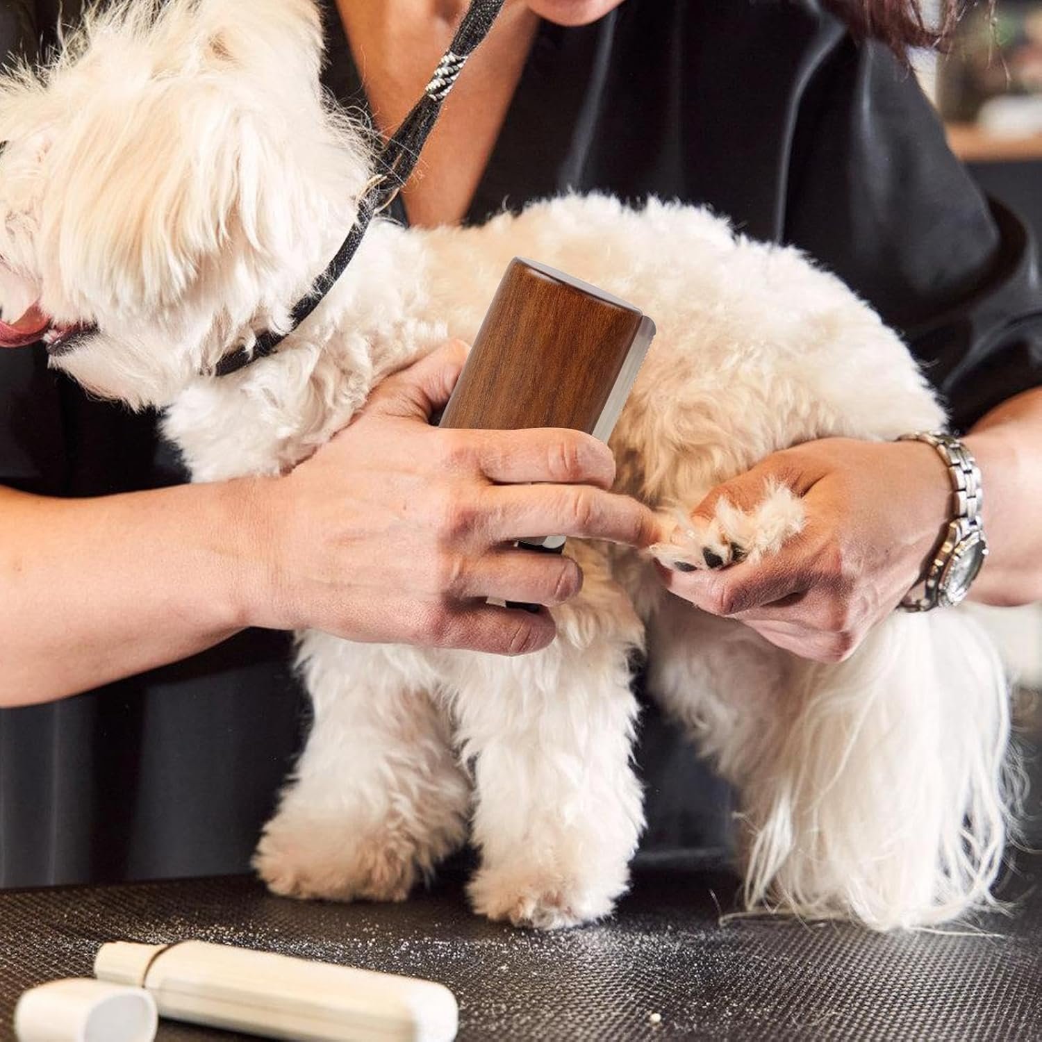 グルーミング用犬用コーム、木製ハンドルペットグルーミング、脱毛用犬用ブラシ、脱毛ブラシ、ヘアブラシ子犬ブラシ、ペット用品アクセサリー - 이미지 2