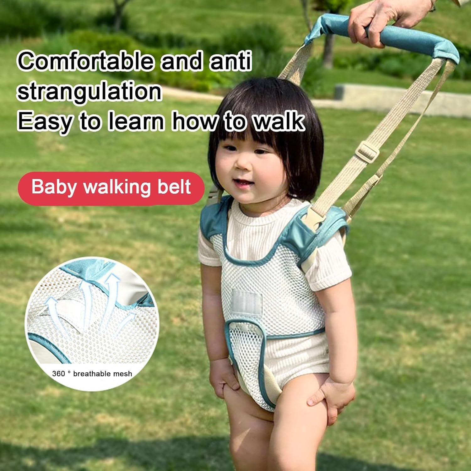 幼児用歩行器ハーネスアシスタントベルト、幼児用歩行器ハーネス、幼児用歩行器ハーネスベルト - 幼児用ウォーキングハーネスヘルパーアシスタント保護ベルト、年齢 4-28ヶ月の幼児用 - 이미지 2