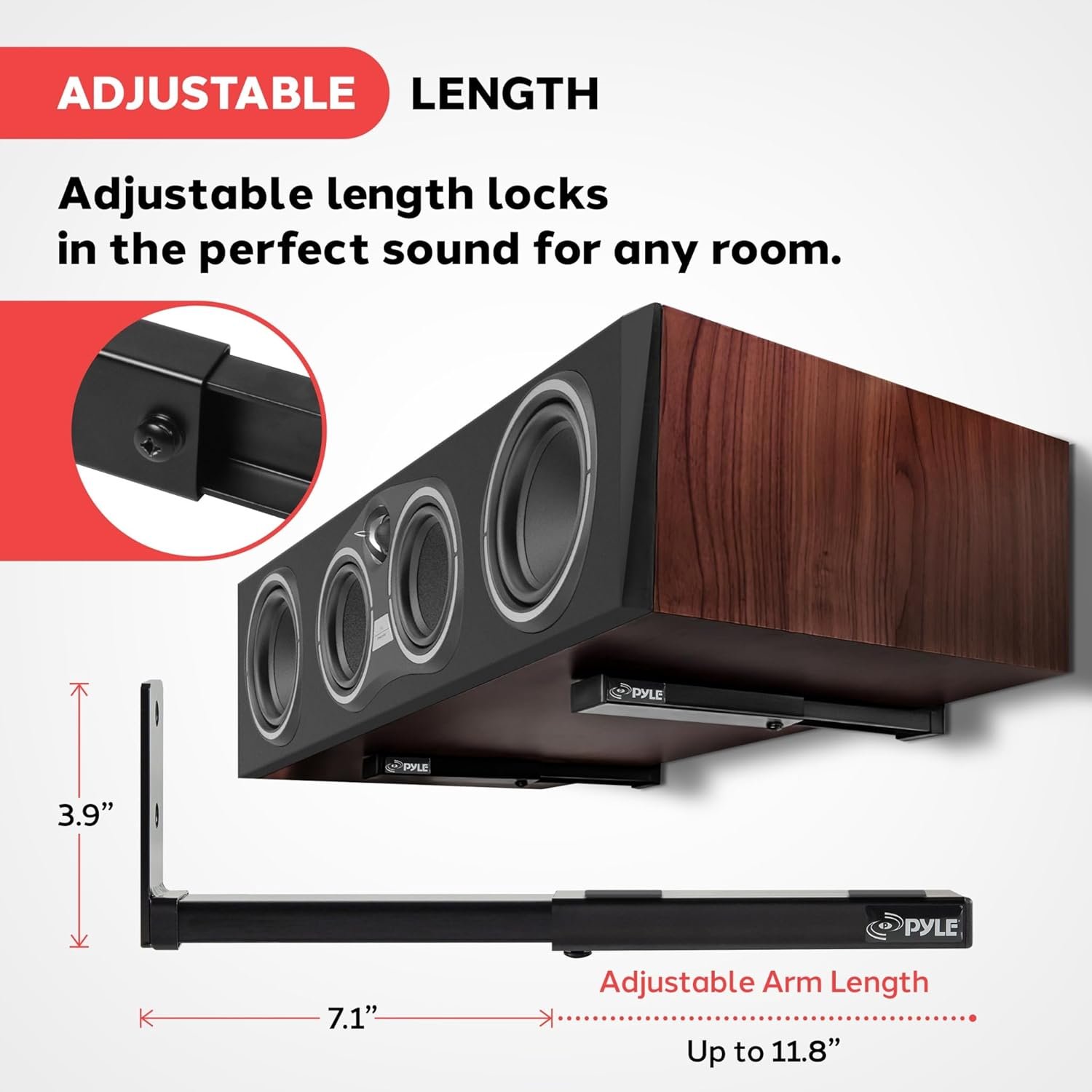 パイルスピーカーウォールマウントスピーカースタンドペアサウンドバースピーカー - 이미지 3