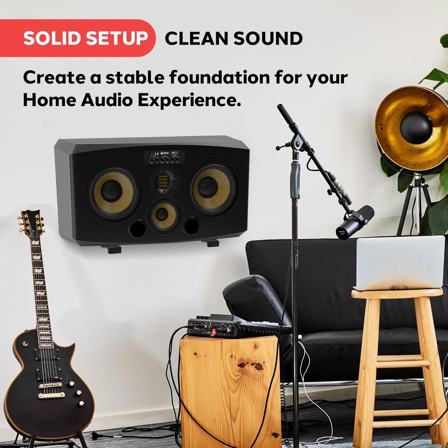 パイルスピーカーウォールマウントスピーカースタンドペアサウンドバースピーカー - 이미지 2