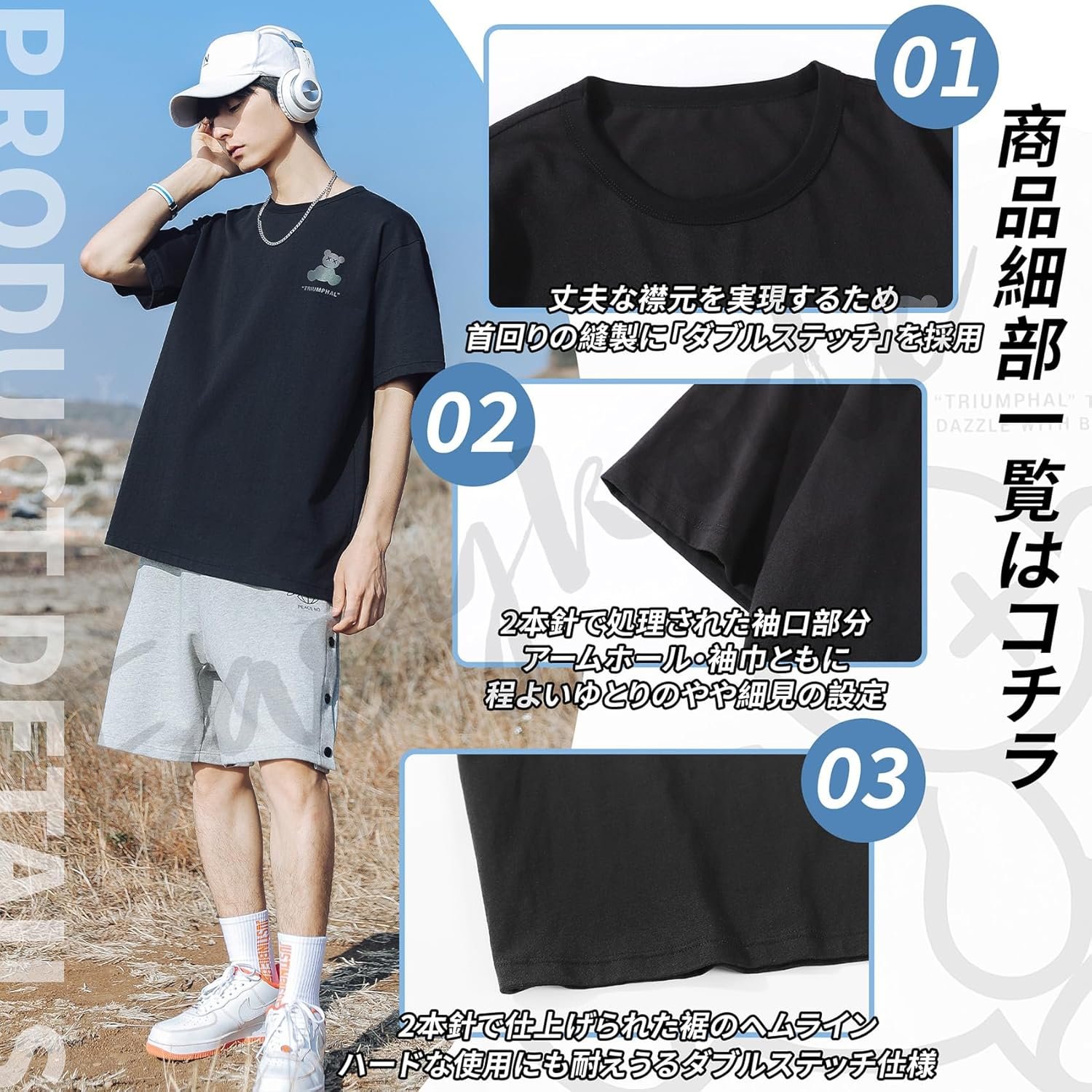 EasyKodeメンズ半袖Tシャツ、夏の服、かわいい、人気の、蛍光プリント、トップ、クール、大規模、スタイリッシュ、100%綿、100%綿、カット、ユニセックス、春、夏 - 이미지 4