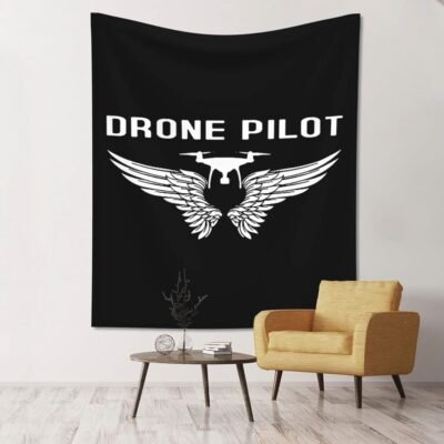 ドローンパイロットタペストリー壁掛け壁掛け壁飾り北欧風おしゃれ模様替え掛け物窓カーテン装飾布飾り用ホームデコレーション大判アートポスター