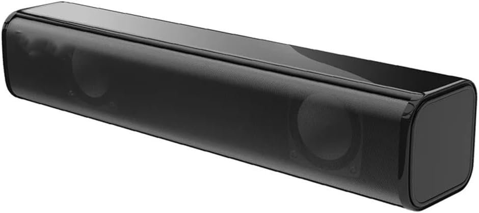 デスクトップ有線スピーカーディープベースUSB搭載ステレオサウンドバーオーディオジャックサブウーファー用ホームオフィスコンピューター