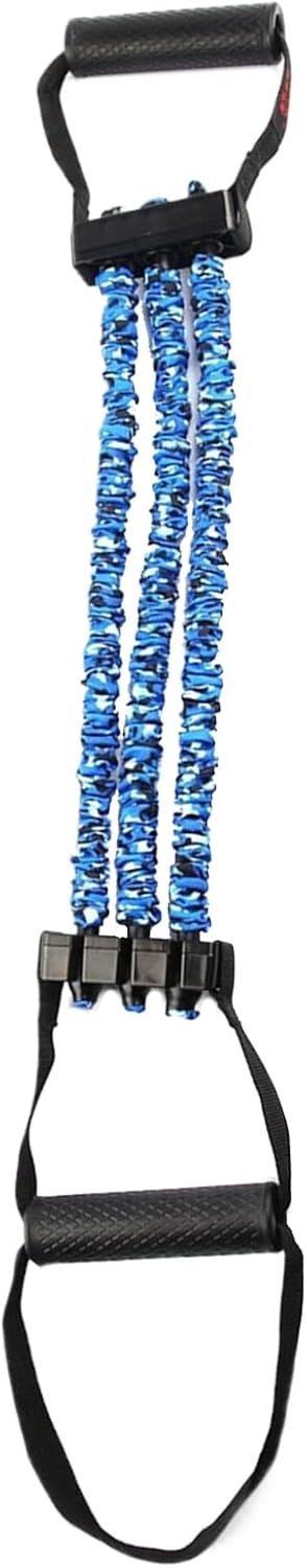 トレーニングストレッチバンド、エクササイズストレッチバンド、胸エキスパンダーとペダルプーラー、スポーツ用の軽量3ホール抵抗ストレッチャー、ヨガ、ジム、リハビリテーション、エクササイズ - 이미지 9