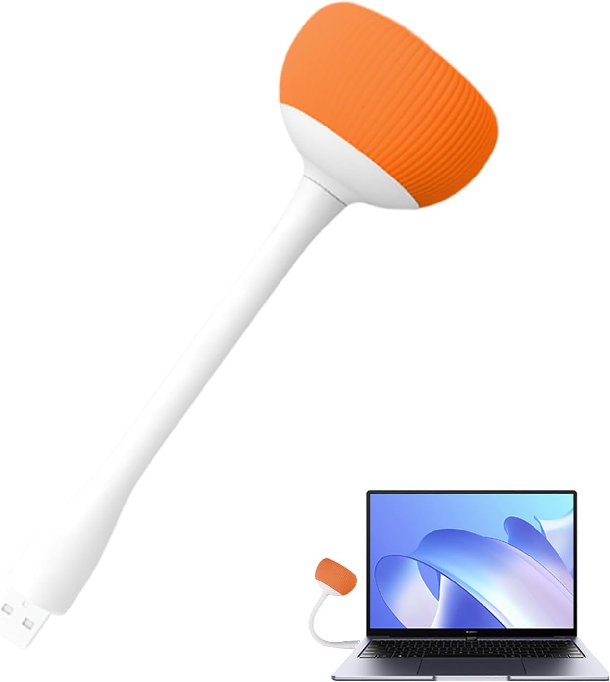 小さなコンピュータースピーカー - 柔軟なケーブルを備えたポータブルUSBデスクトップサウンドバー、クリアステレオ出力|仕事、勉強、会議、ラップトップまたはPCの使用、コンパクトデザイン、大量のミニスピーカーの理想に最適です - 이미지 7