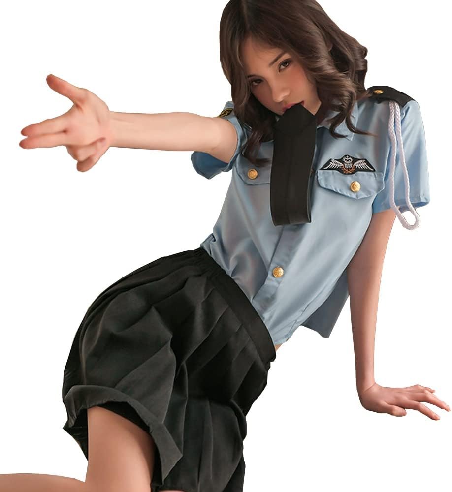 警察の衣服、コスプレ、セクシーなランジェリー、極端、かわいい、キュート、警察、女性、警察、ユニフォーム、コスチューム、パーティー、衣装、誘惑、ミニスカート、モー、女性、大人の女性、ハロウィーン、写真セッション