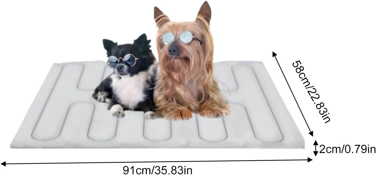 ペット用冷却マット、犬用冷却パッド| 屋内外兼用防水カバーケージケージベッド旅行キャンプトレーニング - 이미지 6