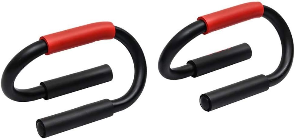 プッシュアップバー男性女性スポーツ用品フィットネスプッシュアップチェストバースタンド運動トレーナージム用のプッシュアップ機器(色:赤、サイズ:21x14x11.5cm)