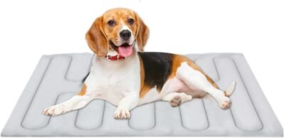 犬用冷却マット – ペット用冷却パッド、屋内外兼用防水カバー屋内外兼用防水カバーケージベッド旅行トレーニング車外活動用