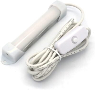 Xisi USB LEDバーライト、3.9インチ（10 cm）、小さく乳白色のカバー、ライトバー、デスク、キッチン、ショーケース、シンク、水族館、テーブルトップ、棚、階段、廊下、仏教祭壇、夜光、夜