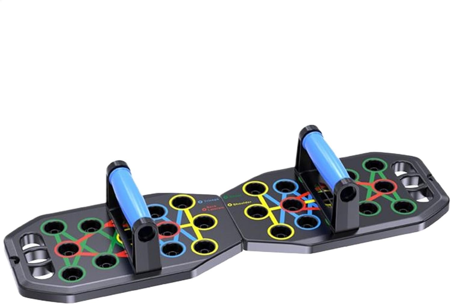 プッシュアップボード - 折りたたみ式の腕立て伏せボード|家庭用訓練機器|滑り止めの腕立て伏せは、男性用のボード、筋肉の運動とフィットネスのためのホームワークアウト機器を支持します - 이미지 7