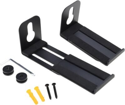 ホームスピーカーウォールマウントフローティングラック税関用に拡張可能な機器マウント用エレガントなサウンドバーホルダー