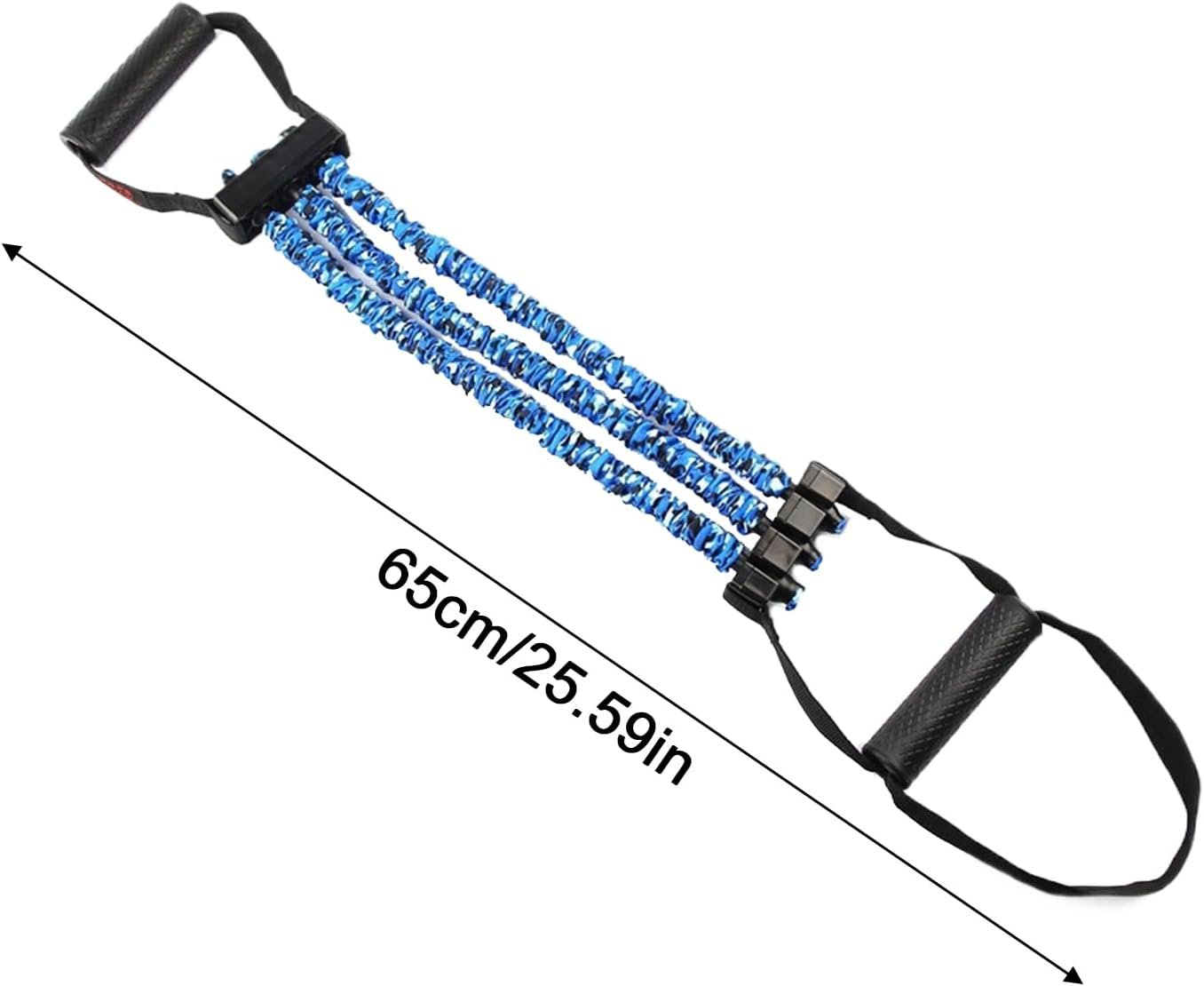 トレーニングストレッチバンド、エクササイズストレッチバンド、胸エキスパンダーとペダルプーラー、スポーツ用の軽量3ホール抵抗ストレッチャー、ヨガ、ジム、リハビリテーション、エクササイズ - 이미지 5