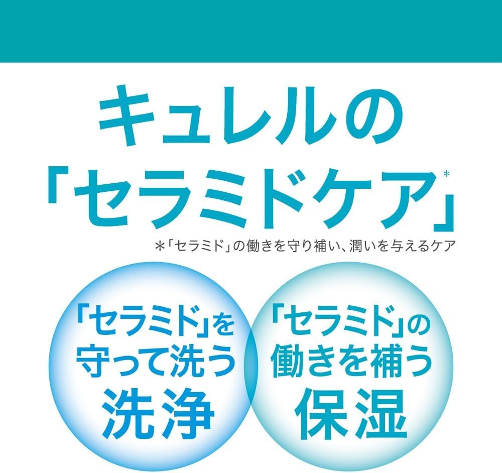 Curel Shampoo 14.8 Fl Oz(420 ml)&Moiseure Hair Pack + 200ボディセット - 이미지 2