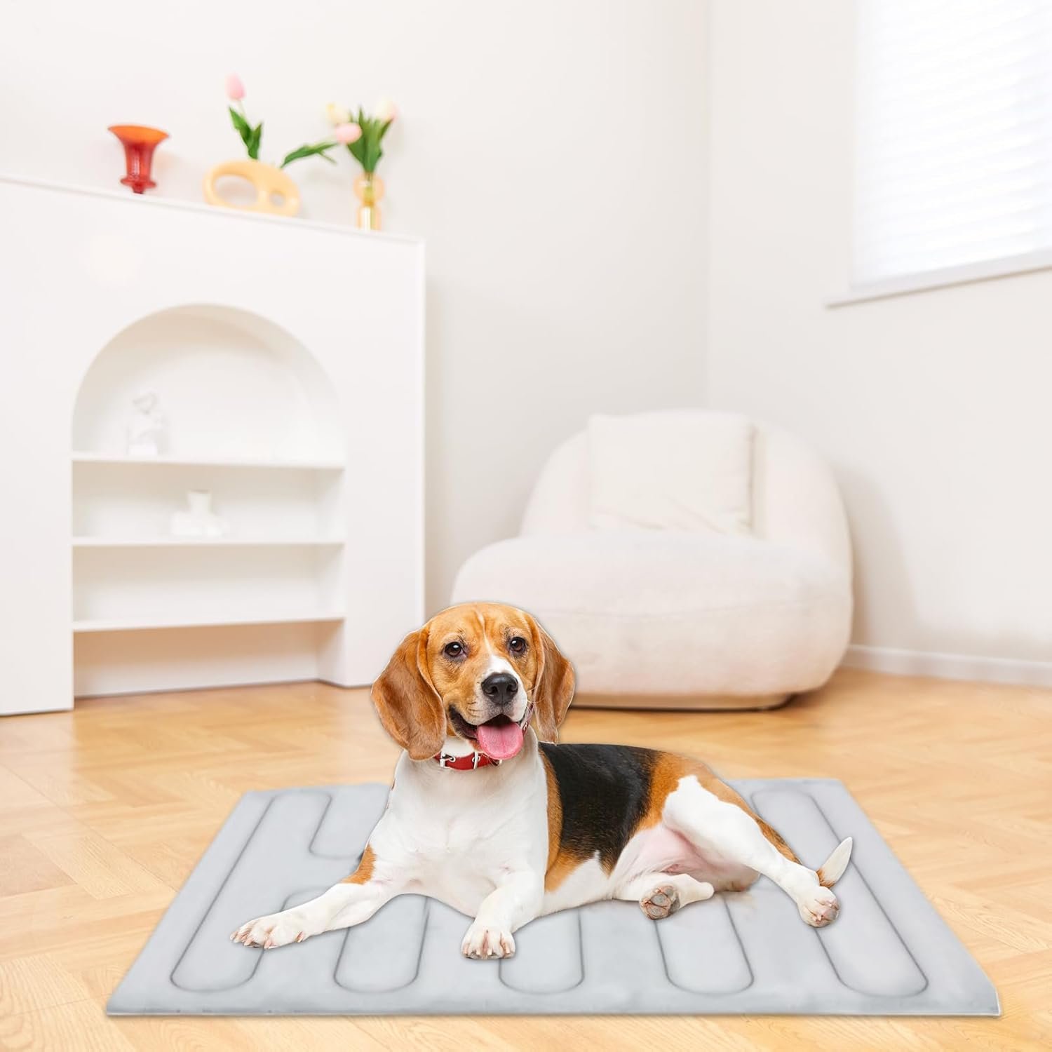 ペット用冷却マット、犬用冷却パッド| 屋内外兼用防水カバーケージケージベッド旅行キャンプトレーニング - 이미지 3