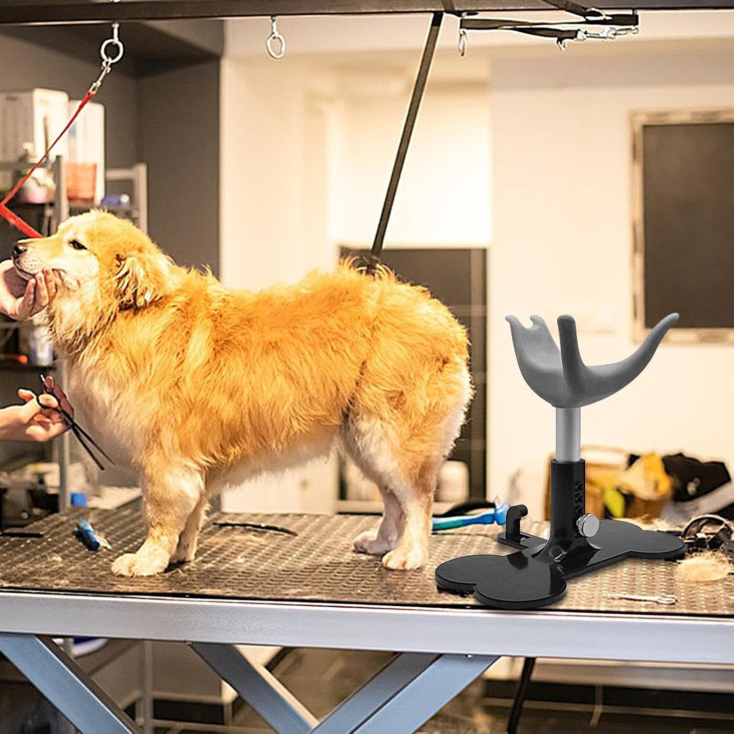 犬用グルーミング台 -子犬シャワーベンチ、高さ調整可能なペット用トリミングベンチ - 이미지 2