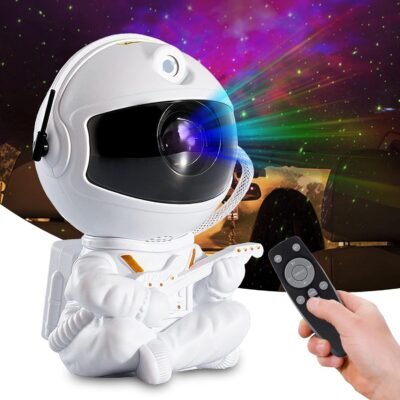 Ulable Star Projector、宇宙飛行士の星空投影光、プラネタリウムLEDプロジェクターライト、サイレント、360°回転磁気ヘッド、USB搭載、リモートコントロール、タイミング、複数の投影モード、