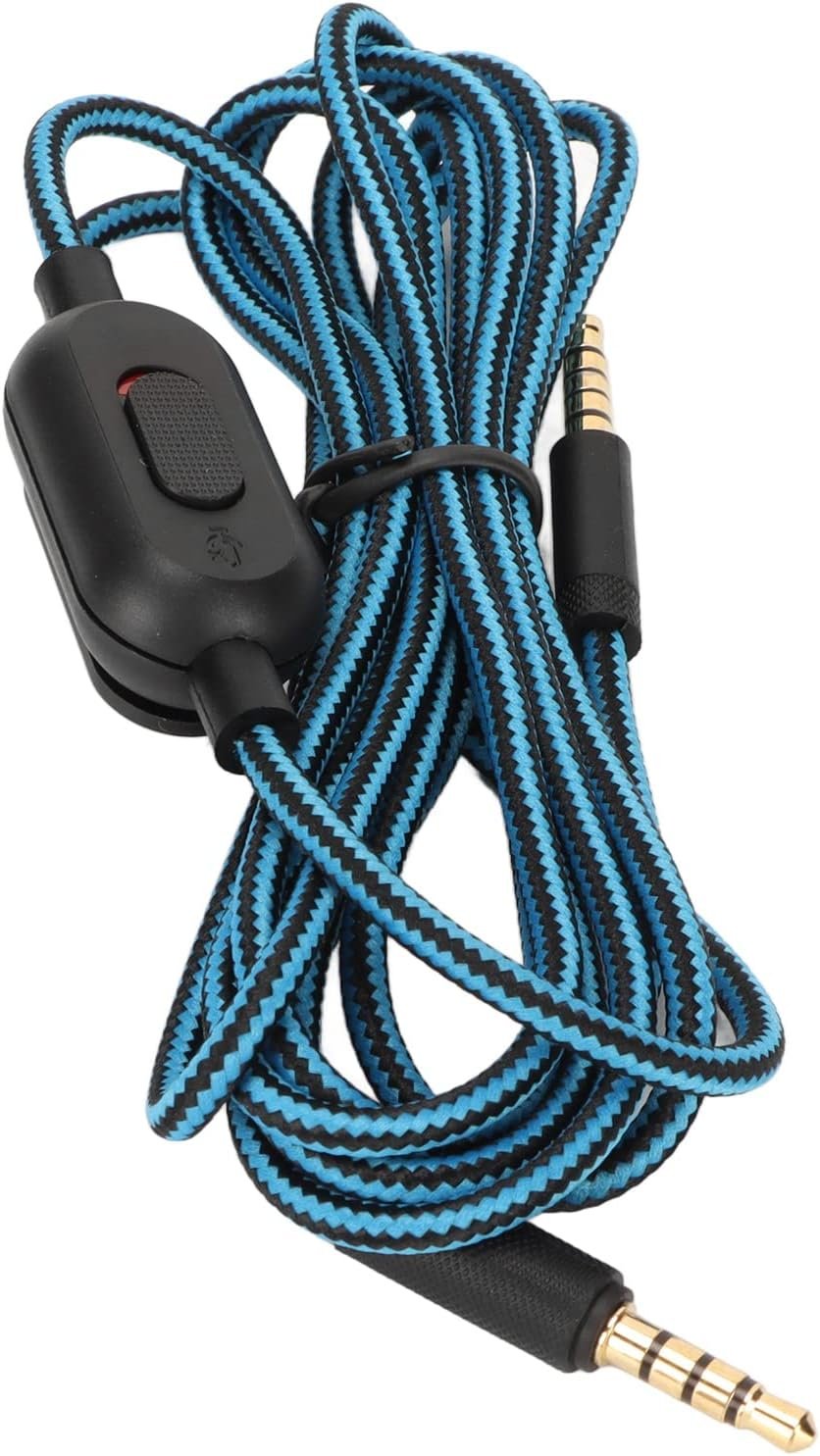 Logitechsのゲームヘッドセットケーブル交換G Pro G Pro X G433 G233ゲームヘッドセット織りイヤホンコードゲームヘッドセットケーブル(青) - 이미지 8