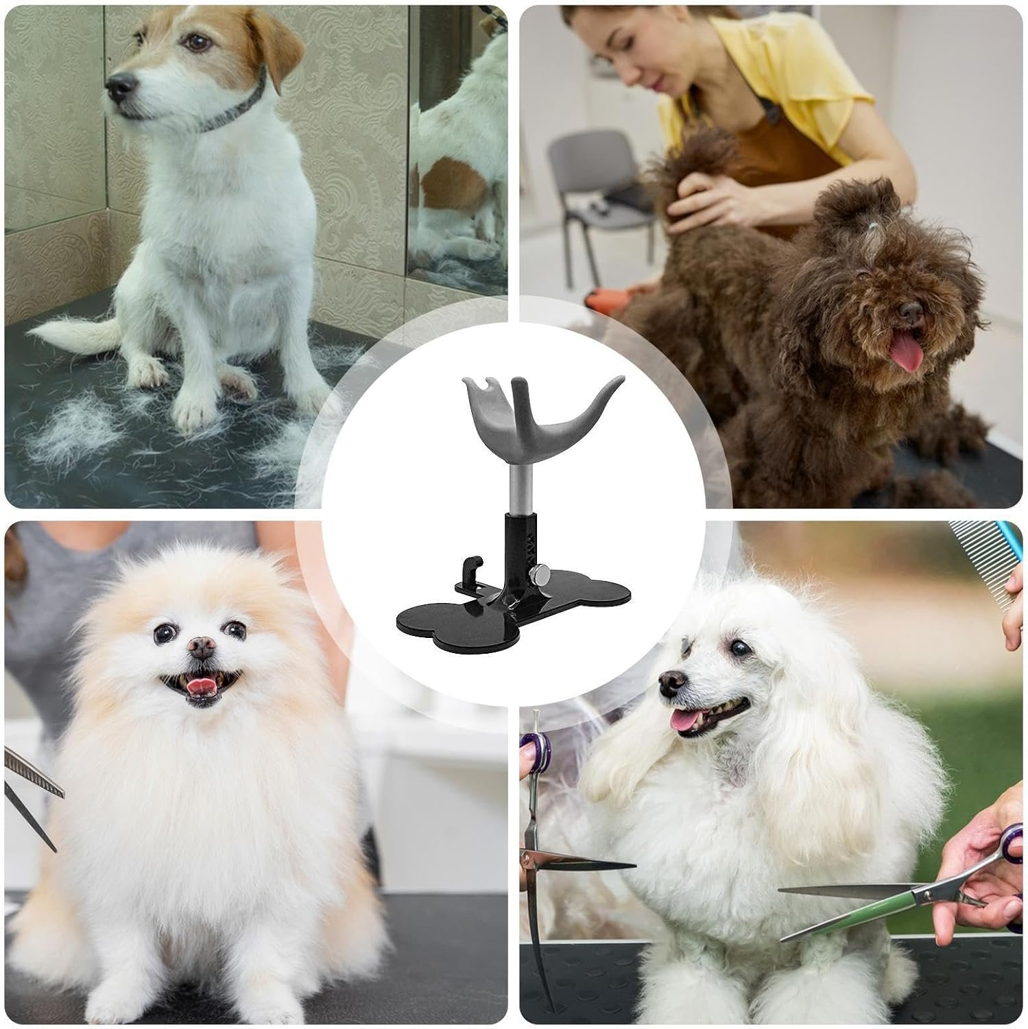 犬用グルーミング台 -子犬シャワーベンチ、高さ調整可能なペット用トリミングベンチ - 이미지 4