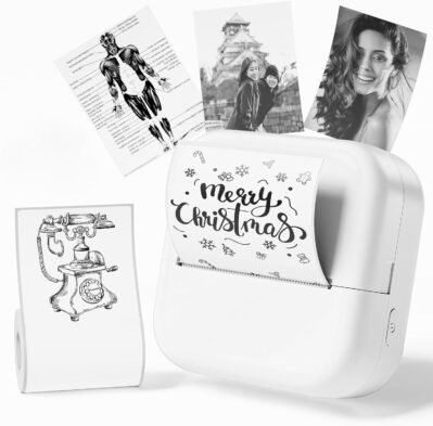 サーマルプリンター、M02X、ミニプリンター、ポータブルモバイルプリンター、Bluetooth接続、ミニフォトプリンター、ポケットプリンター、ポータブルフォトプリンター、ステッカープリンター、スタディノートブック、ノート、メモ、写真、写真
