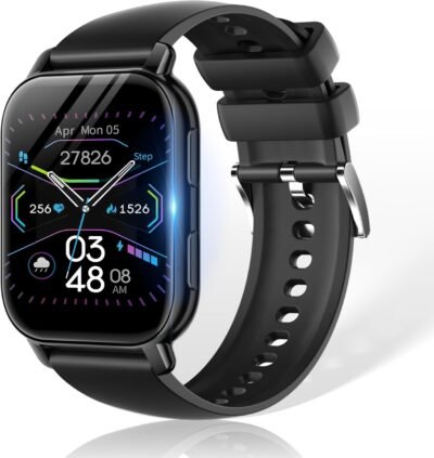 スマートウォッチ、1.85インチの大画面、Bluetooth 5.3、コール機能、スマートウォッチ、iPhoneと互換性、Android互換、歩行計、腕時計、スポーツウォッチ、さまざまな運動モード、通話/メッセージ/メッセージ