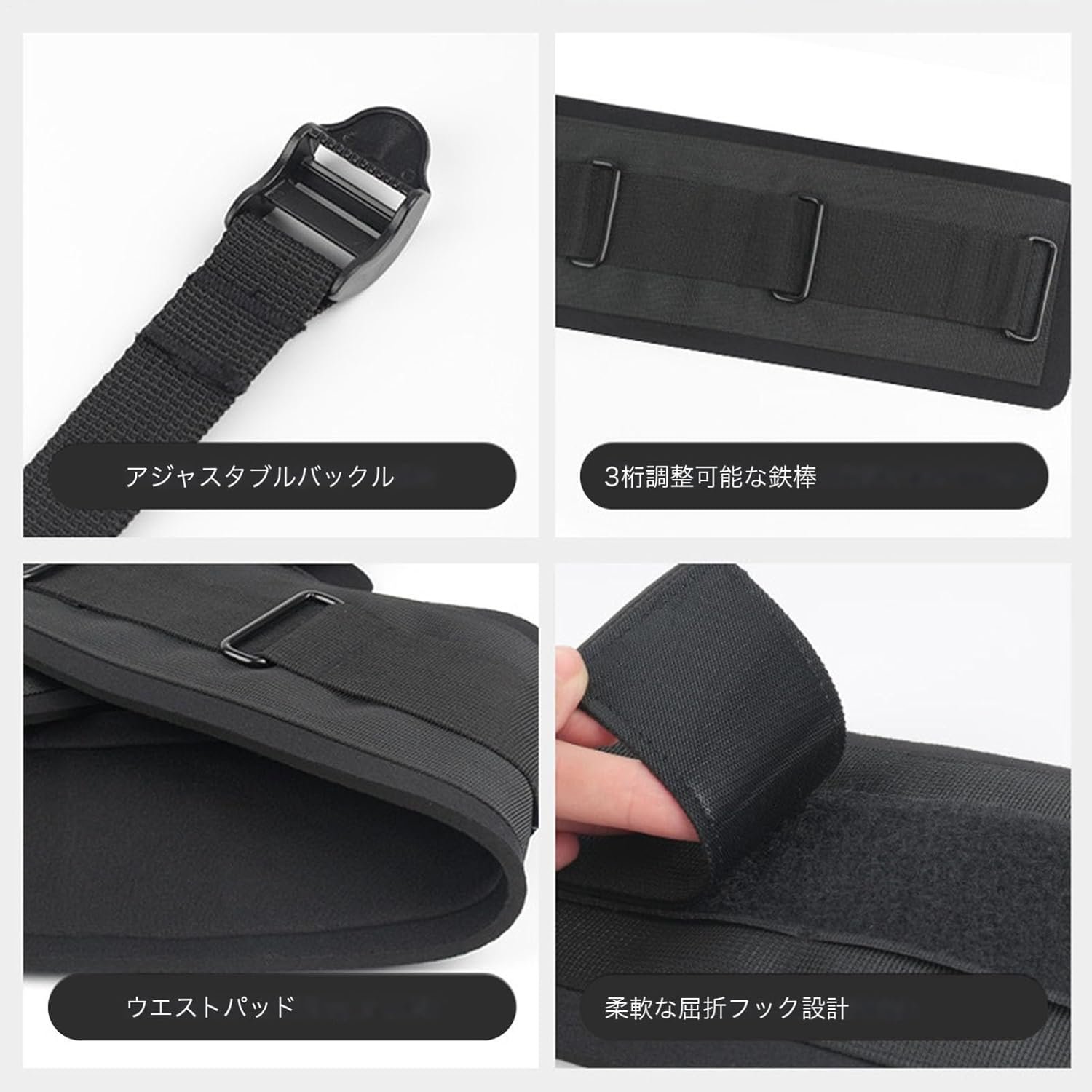 垂直ジャンプセット -スピードトレーニングキット、レジスタンスジャンプバンド | 100 ポンドのレッグパワーフィットネスシステム、プライオメトリックアジリティ機器、ゲームの準備中のプレーヤー向けの筋力ツール - 이미지 6