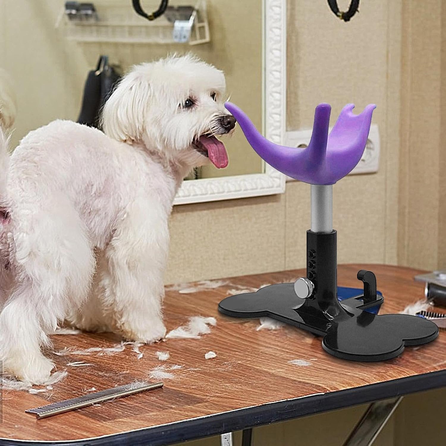 犬用グルーミングチェア| 子犬シャワーラダー -高さ調整可能なベンチ高さ調整可能なベンチカット - 이미지 2