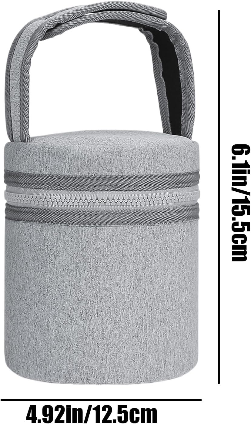 母乳クーラーバッグ-6ボトル収納ショルダーストラップ付きアイスパック|アイスパック付きの哺乳瓶クーラーバッグ、保育園、看護ママ、旅行、ピクニック、フルーツ、ドリンク、ブラック用の小さなクーラーランチバッグ - 이미지 5