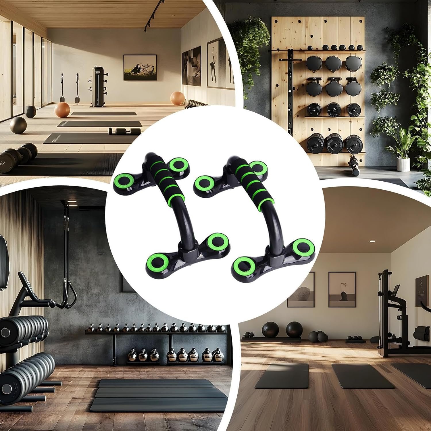 プッシュアップボード -プッシュアップスタンド| 1 ペア人間工学に基づいた腕立て伏せブラケット、調整可能なトレーニングはホームフィットネスエクササイズのための屋外の板方針体重トレーニングジム機器の男性と女性のための機器 - 이미지 5