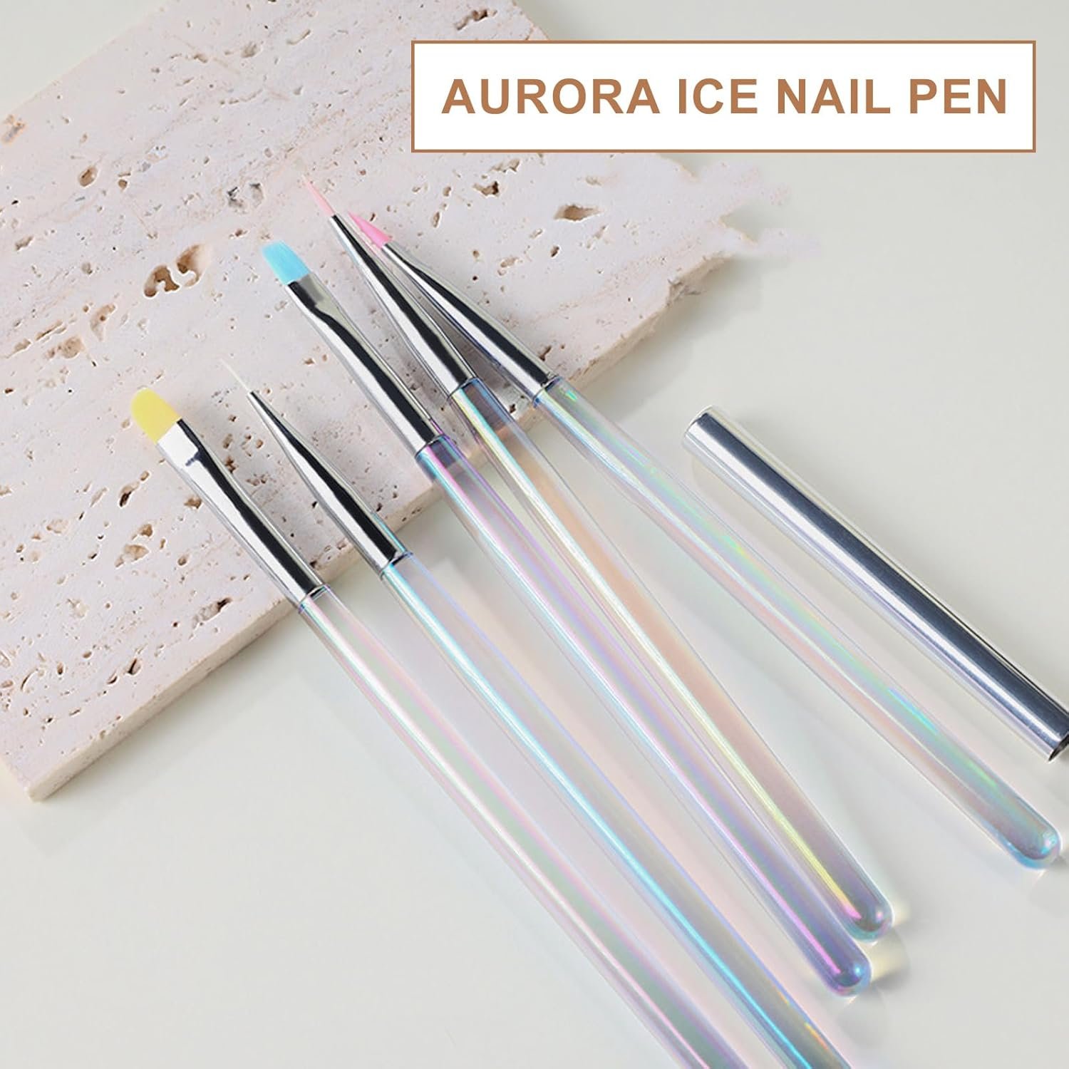 5PCSプロフェッショナルネイル正確なストライピングとディテールのためのアートブラシペンマニキュアアートアクセサリーフィンティックラインネイルブラシ - 이미지 5