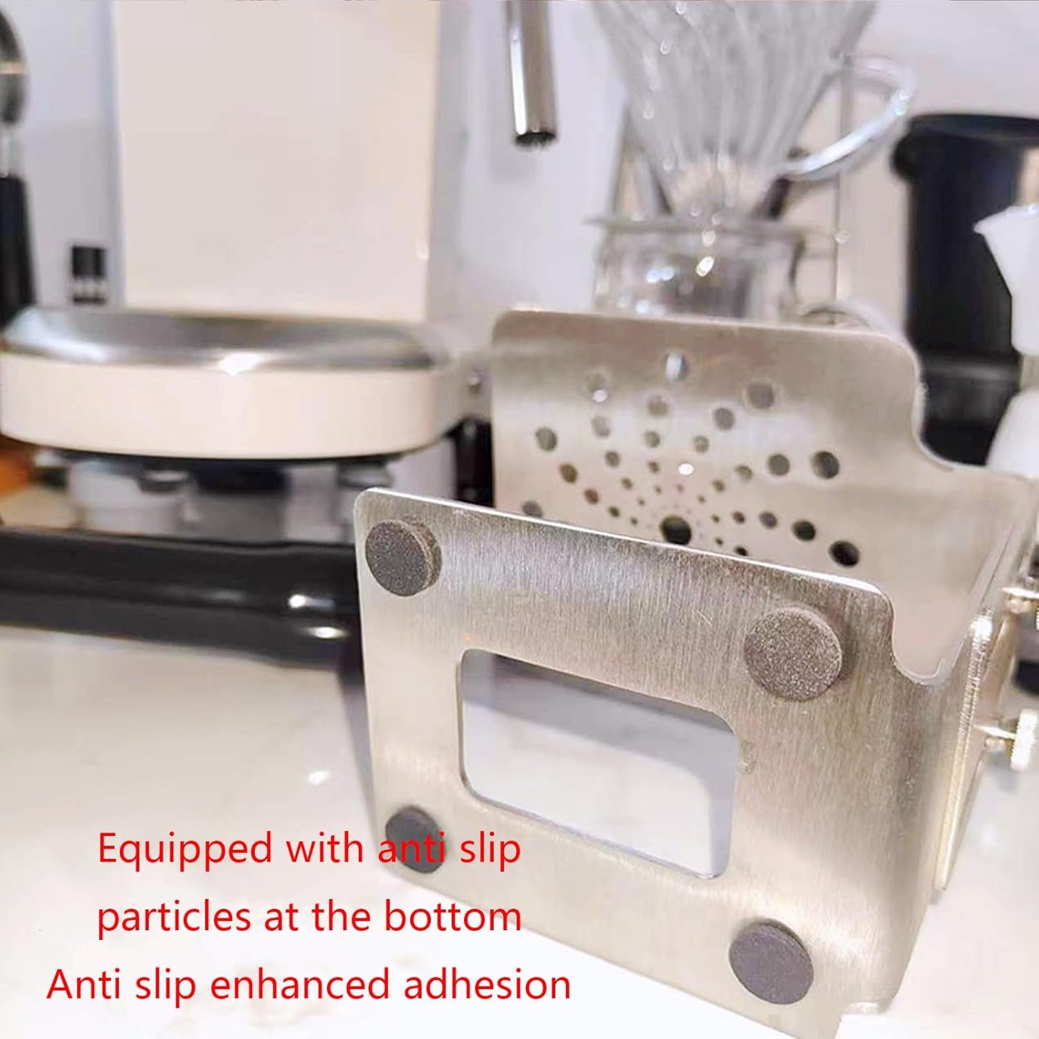 コーヒーラックバルブステム電子スケールスタンドコーヒー保護ラック電子スケールコーヒーマシンのエスプレッソマシンスケールの計量スタンド - 이미지 6