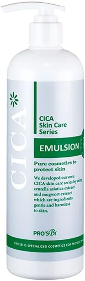 CICAエマルジョン、16.9 fl oz(500 ml)、牛乳、肌、顔、保湿顔、粗い肌、予防、保湿、乾燥肌、大容量、商業用、韓国の化粧品