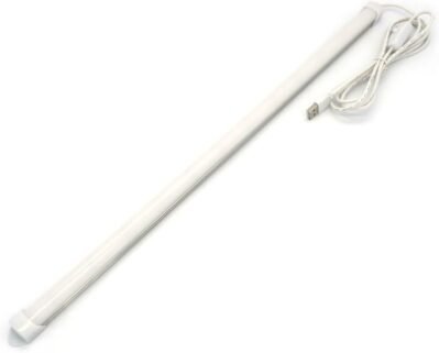 Xisi USB LEDバーライト、19.7インチ（50 cm）、乳白色のカバー、ライトバー、デスク、キッチン、ショーケース、盆地、水族館、テーブルトップ、アンダーセルフ、階段、廊下、仏教祭壇、夜光、夜光