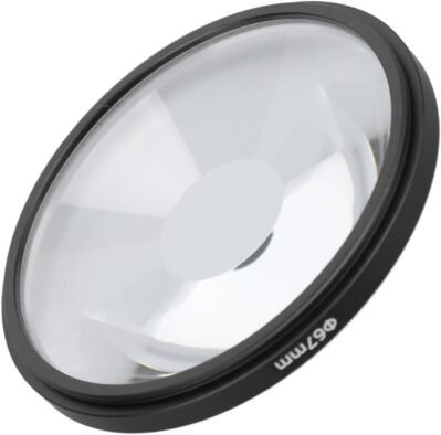 62mmカメラレンズフィルター、HD光学ガラスアナモルフィックフレア特殊効果レンズフィルターアルミニウム合金フレーム、スパイラルハロー特殊効果フィルター写真カメラレンズアクセサリー