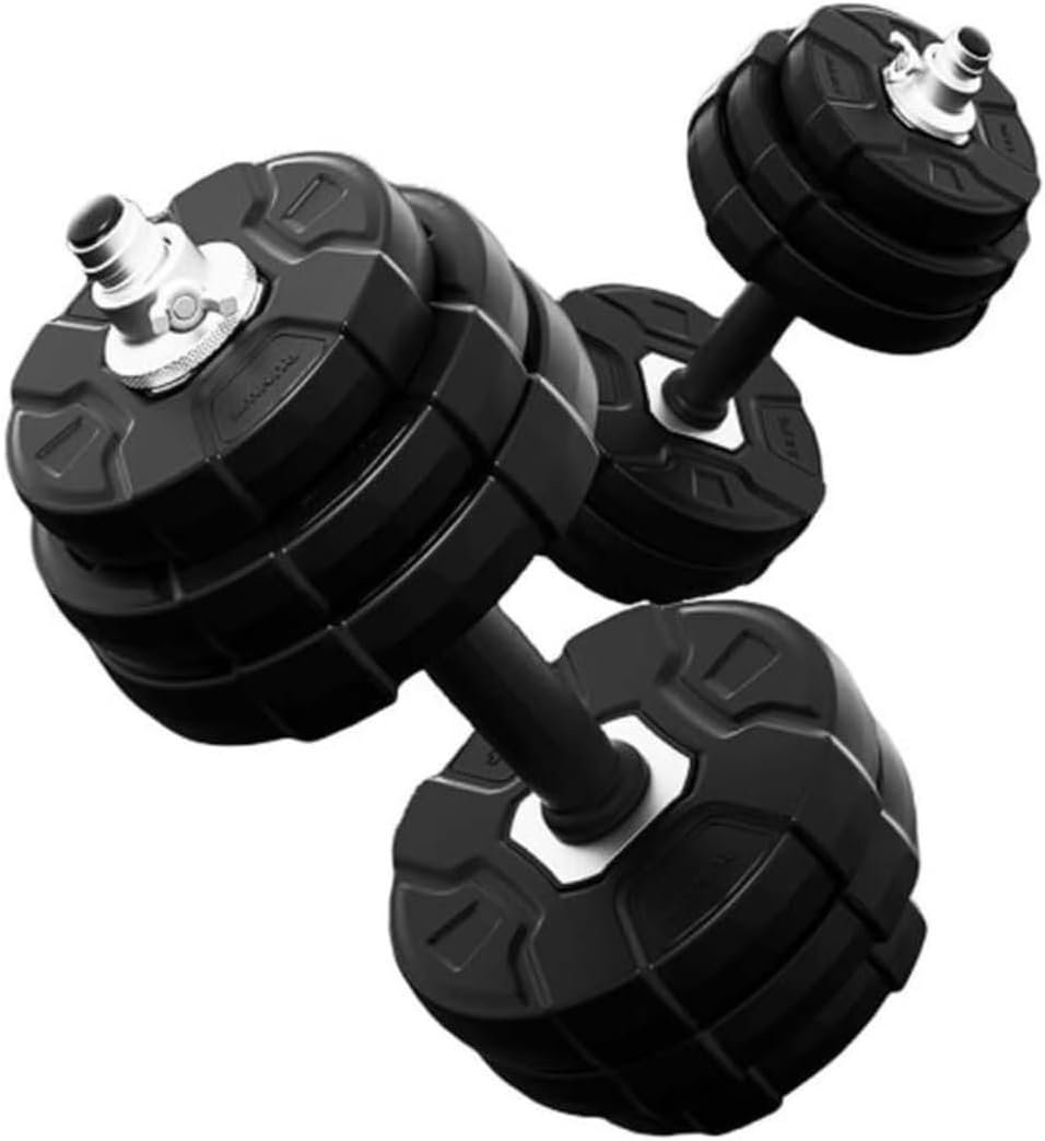 ダンベルマッスルトレーニング機器フィットネス機器調整可能な分解ダンベル多機能2-in-1フィットネスバーベルデュアルユーススーツジムダンベル