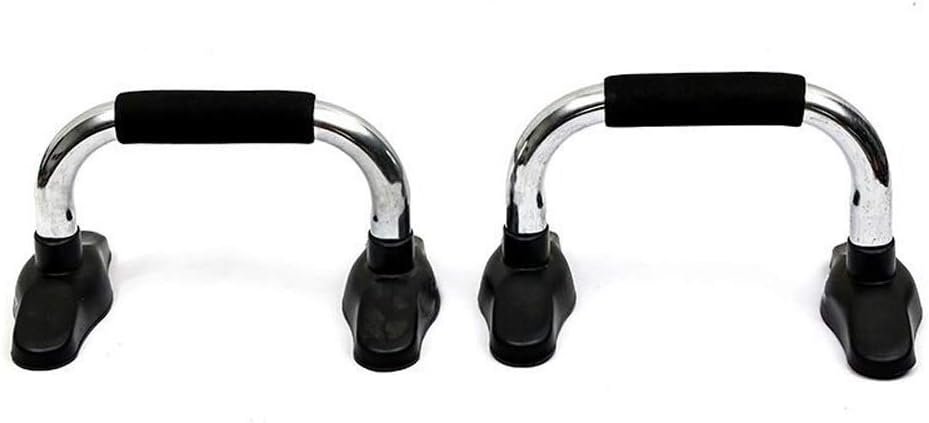 スリップグリップハンドルを備えたバーフィットネスエクササイズトレーニングボディを押し上げ、屋内H字型のプッシュアップのためのプッシュアップ機器(色:黒、サイズ:10.8 x 8.1 x 3.1インチ(25 x 20.5 x 8 cm) - 이미지 3