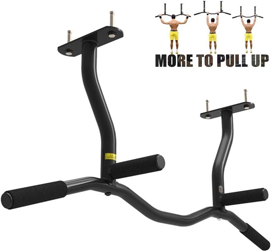 チンアップバーホームスチール水平バーウォールマウントマルチハンドルエクササイズストレングストレーニングフィットネス機器安全荷重300kg(スタイル1)