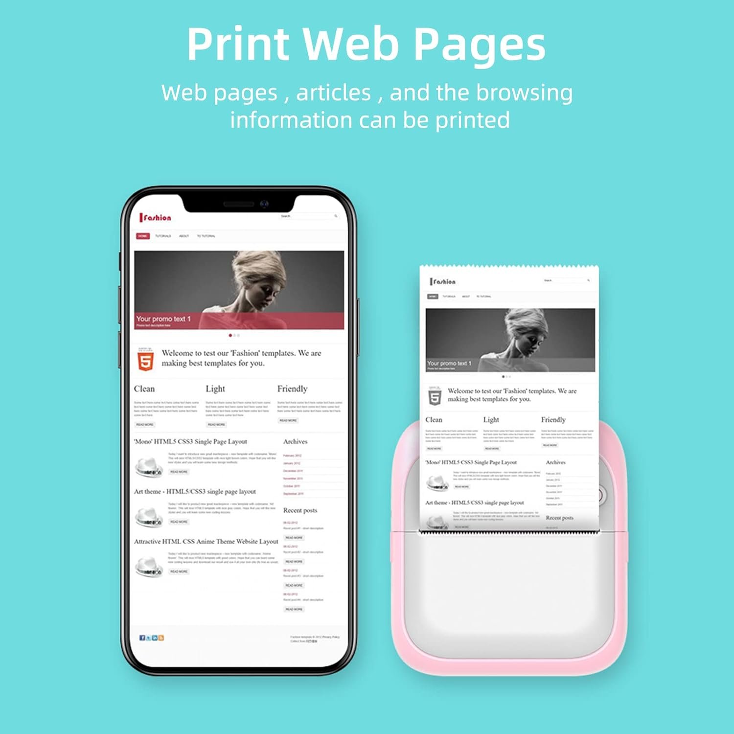 ミニポケットフォトプリンター、サーマルプリントマシン203DPIコネクテッド画像ラベルDIYクラフトリストメノノートブックジャーナル領収書紙インスタントプリンターステッカー付き10ロール付きインスタントプリンターステッカー - 이미지 8