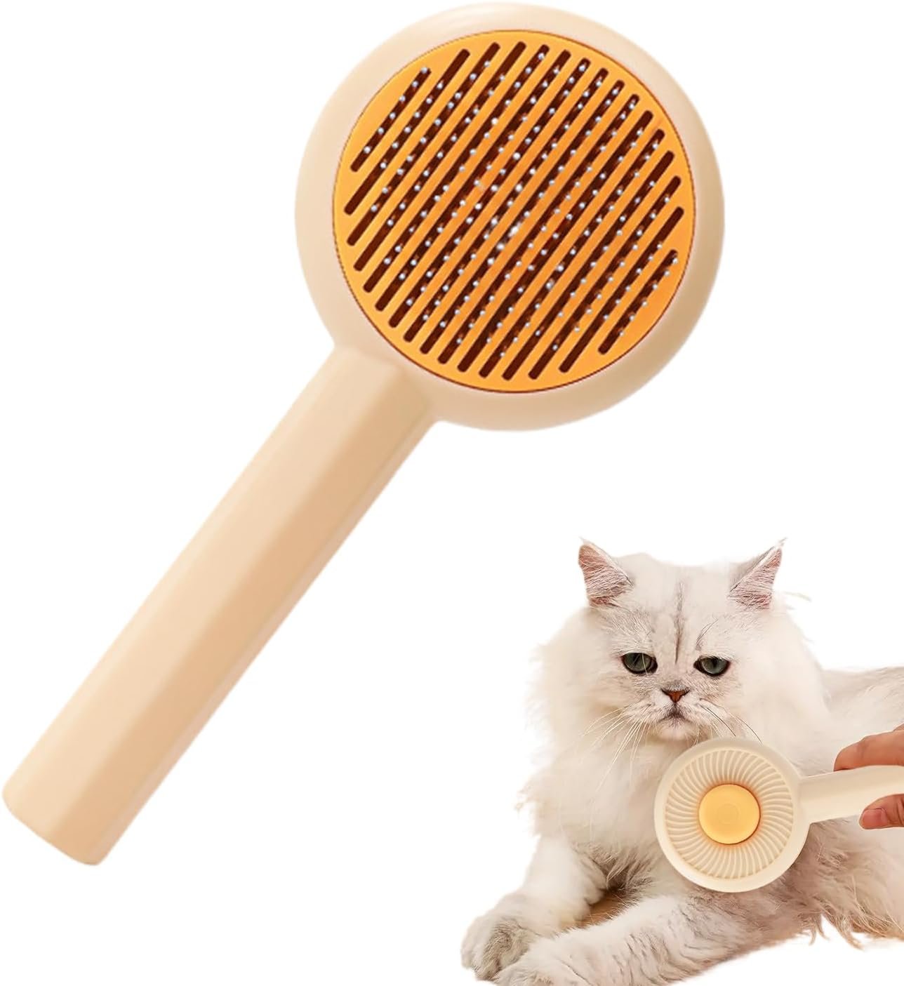 犬用脱毛ブラシ、優しい犬のもつれ解消コーム -ペットグルーミング用品、子猫ハムスター子犬猫用多機能デマットマッサージコーム