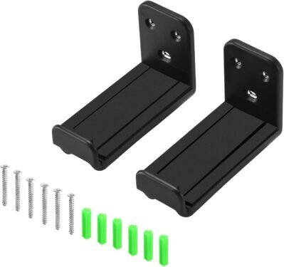 サウンドバーマウントウォールブラケットイージーインストール壁ディスプレイシェルフホルダースタンドスピーカーマウントラックの深さ調整可能なブラケット